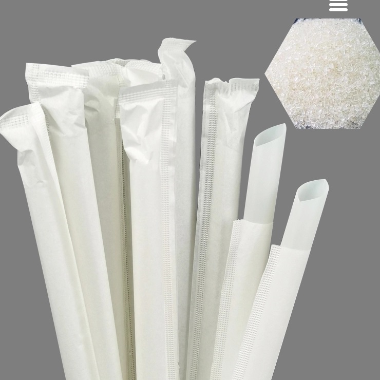 ホットおよびコールドドリンク用 PLA ストロー Bio PLA ストロー
